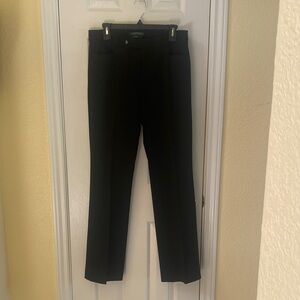 Ralph Lauren Women's Black Straight Leg Pants